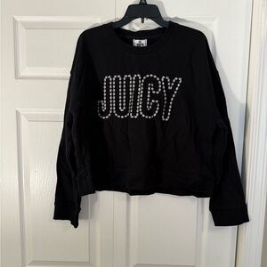 Juicy Couture Black Pullover with Sparkling Logo